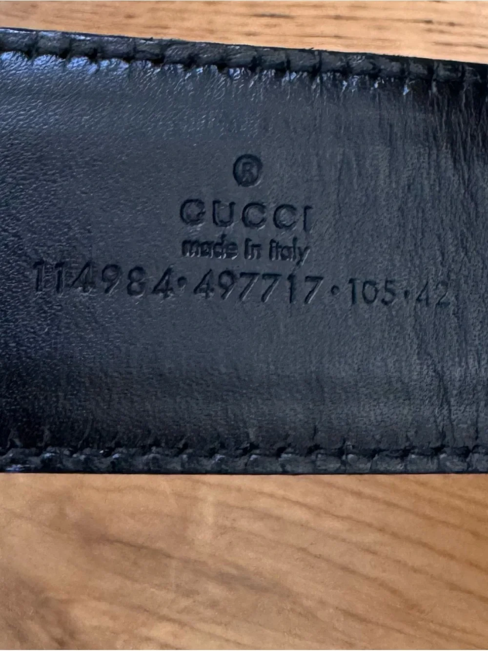 GUCCI MEN'S BLACK RED & GREEN WEB BELT WITH SILVER G BUCKLE SIZE 105 AUTHENTIC